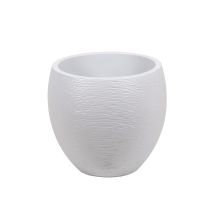 Pot Egg Graphit Ø50 x 45 cm 46 L blanc cérusé - EDA