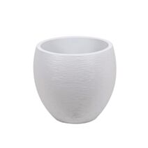 Pot Egg Graphit Ø50 x 45 cm 46 L blanc cérusé - EDA