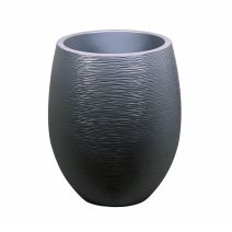Pot Egg Graphit Ø50 x 60 cm 53 L gris anthracite - EDA