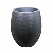 Pot Egg Graphit Ø50 x 60 cm 53 L gris anthracite - EDA
