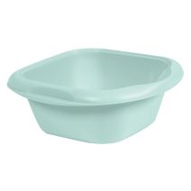 Cuvette Carree  EDA Dim. 31,2 X 31,2 X 11,3 Cm Facile D'Entretien Coloris Vert D'Eau 4,9L EDA