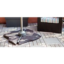 Dalle béton 12kg pour pied de parasol 48x48x5,8cm gris foncé - EDA
