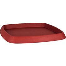 Soucoupe Carrée Chorus 26,8x26,8cm Rouge