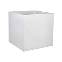 Pot carré graphit 50cm blanc
