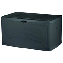 Malle de rangement Serena 310L 121x55x66cm Gris Anthracite - EDA