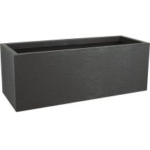 Jardinière plastique Graphit Up 79,5x29,5x29,5cm 57L gris - EDA