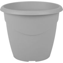 Pot rond marina D30cm 10L gris béton - EDA