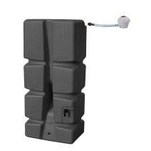 Récupérateur eau de pluie + collecteur 310L anthracite - EDA
