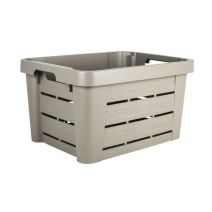 Caisse woodbox EDA taupe / "chataignier" 45l