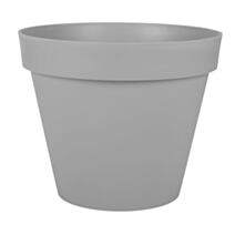Pot de fleur rond Toscane Ø47,5xH40cm 43L gris béton - EDA