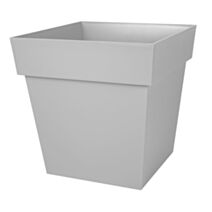 Pot Carré Toscane 38L Gris Béton - EDA