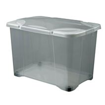 Coffre De Rangement Clip'Box EDA Dim. 60 X 40 X 40,7 Cm Breveté Coloris Gris Acidulé 60 EDA