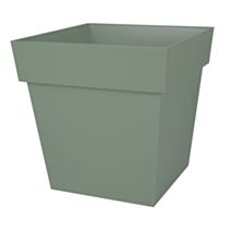 Pot carré Toscane Ø39 cm vert laurier - EDA