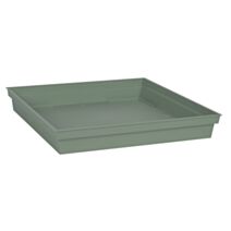 Soucoupe carré Toscane 32,6 cm vert laurier - EDA