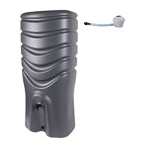 Récupérateur eau de pluie+collecteur 550L anthracite - EDA