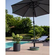 Pied parasol rond 25kg vert laurier - EDA