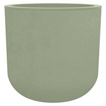 Pot de fleurs rond Basalt'Up Vert Amande 50cm - POETIC