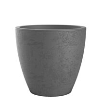 Pot de fleurs conique Basalt Up anthracite Ø38cm - POETIC