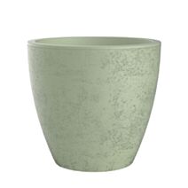 Pot de fleurs conique Basalt Up Vert amande Ø38cm - POETIC