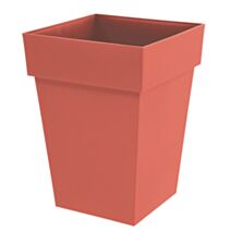 Pot de fleurs Toscane carré Terre battue 39x39x53cm Orange - EDA