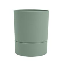 Pot de fleurs Aquaduo Vert amande Ø12,5cm - POETIC