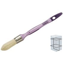 Pinceau à rechampir bi-matière peinture velours