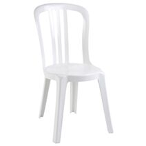 Chaise monobloc Miami bistrot blanche - GROSFILLEX
