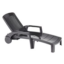 Bain de soleil résine Fidji gris anthracite - GROSFILLEX