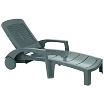 2 bains de soleil résine Fidji gris anthracite - GROSFILLEX