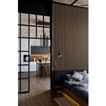 Revêtement mural 3D Linio walnut - GROSFILLEX