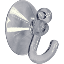 Crochets ventouse crystal transparent