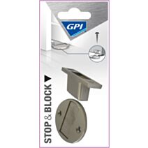 Butée socle clip aimant alliage brossé