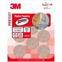 Patin feutre Scotchguard rond Ø25mm - 3M