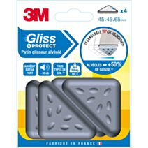 Patin glisseur alvéolé 45x45x65mm - 3M