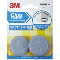 Patin glisseur adhésif alvéolé Ø40mm - 3M