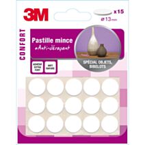 Pastille adhésif blc d13mm x15