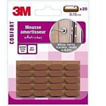 Mousse amortisseur adhésif 8x16mm marron - 3M