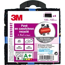 Pavé caoutchouc 100x100mm - 3M