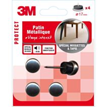Patin métallique Ø17mm - 3M