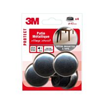 Patin métallique Ø30mm - 3M