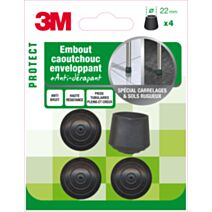 Embout caoutchouc enveloppant Ø22mm - 3M