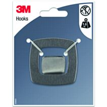 Crochet adhésif métal carré - 3M
