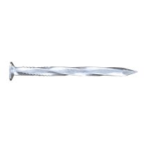 Pointe tête plate torsadée acier zingué 3,4x70 - vybac X750g