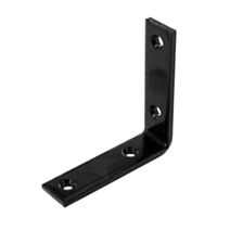 1 équerre de renfort 70x70x4mm acier plastifié noir - VYNEX