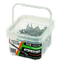 200 vis terrasse tête fraisée étoile inox C410 5x50