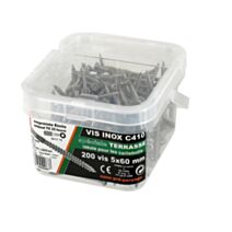 Vis terrasse inox c410 5x60 seau de 200 pièces - VYNEX