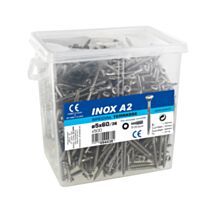 500 vis terrasse tête fraisée étoile inox A2 5x60