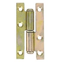 2 Paumelles de bâtiment 140x55mm gauches