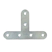 1 patte d'assemblage en T 80x40x15mm acier zingué - VYNEX