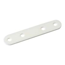 4 pattes d'assemblage 100x15x2mm acier plastifié blanc - VYNEX